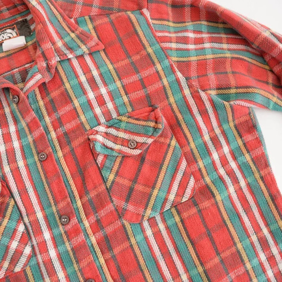 VTG 90'S Java Joe Red And Green Checker Pattern 100% Cotton Shirt Size Medium - Picture 11 of 12